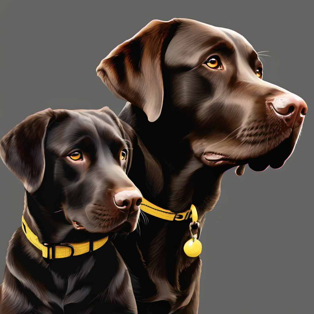 Black yellow best sale and chocolate labs